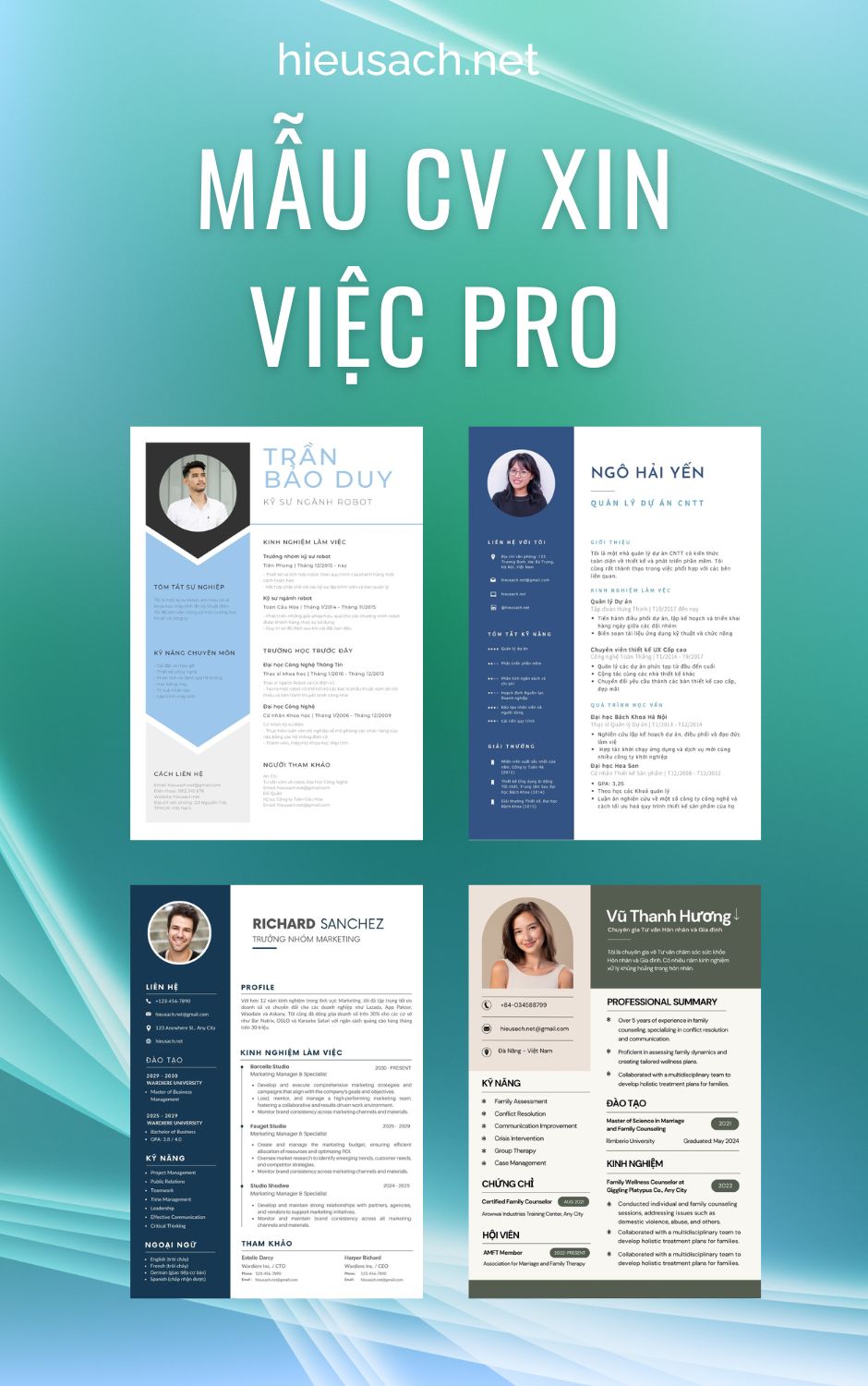 mẫu cv xin việc pro